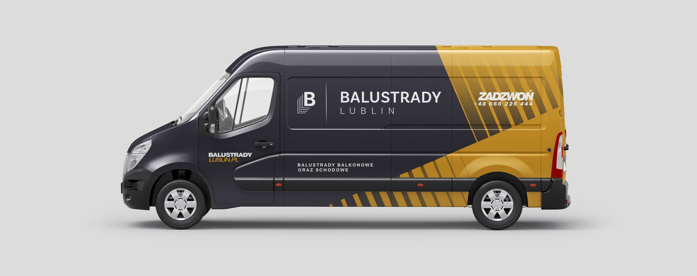 Logo na samochodzie Balustrady Lublin