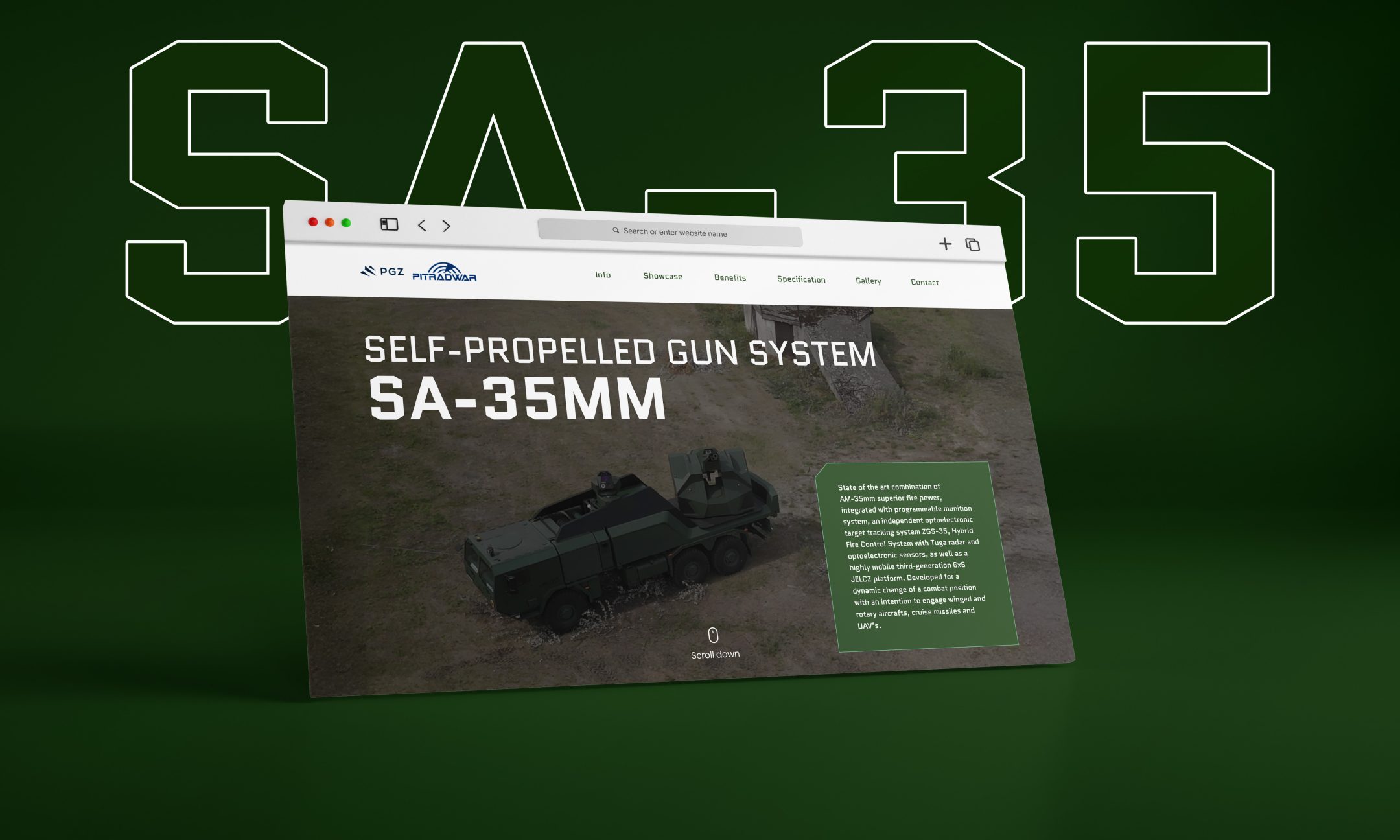 Strona internetowa dla innowacyjnego systemu antydronowego