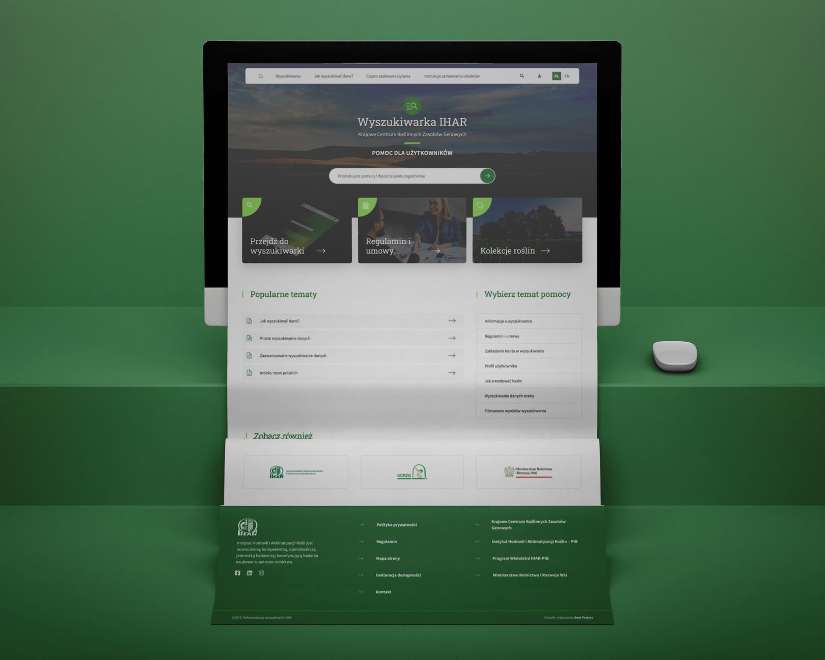 Strona internetowa dla Dokumentacja IHAR