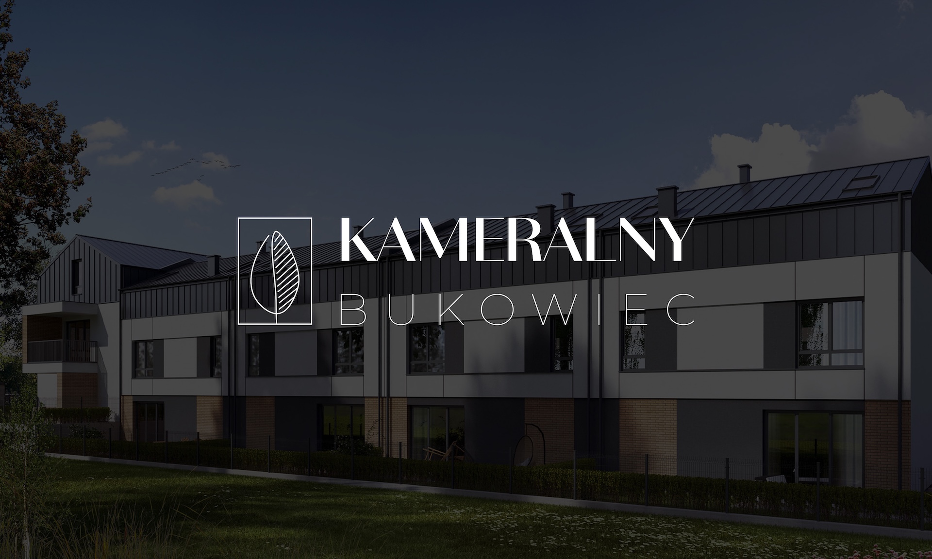 Projekt logo inwestycji deweloperskiej Kameralny Bukowiec