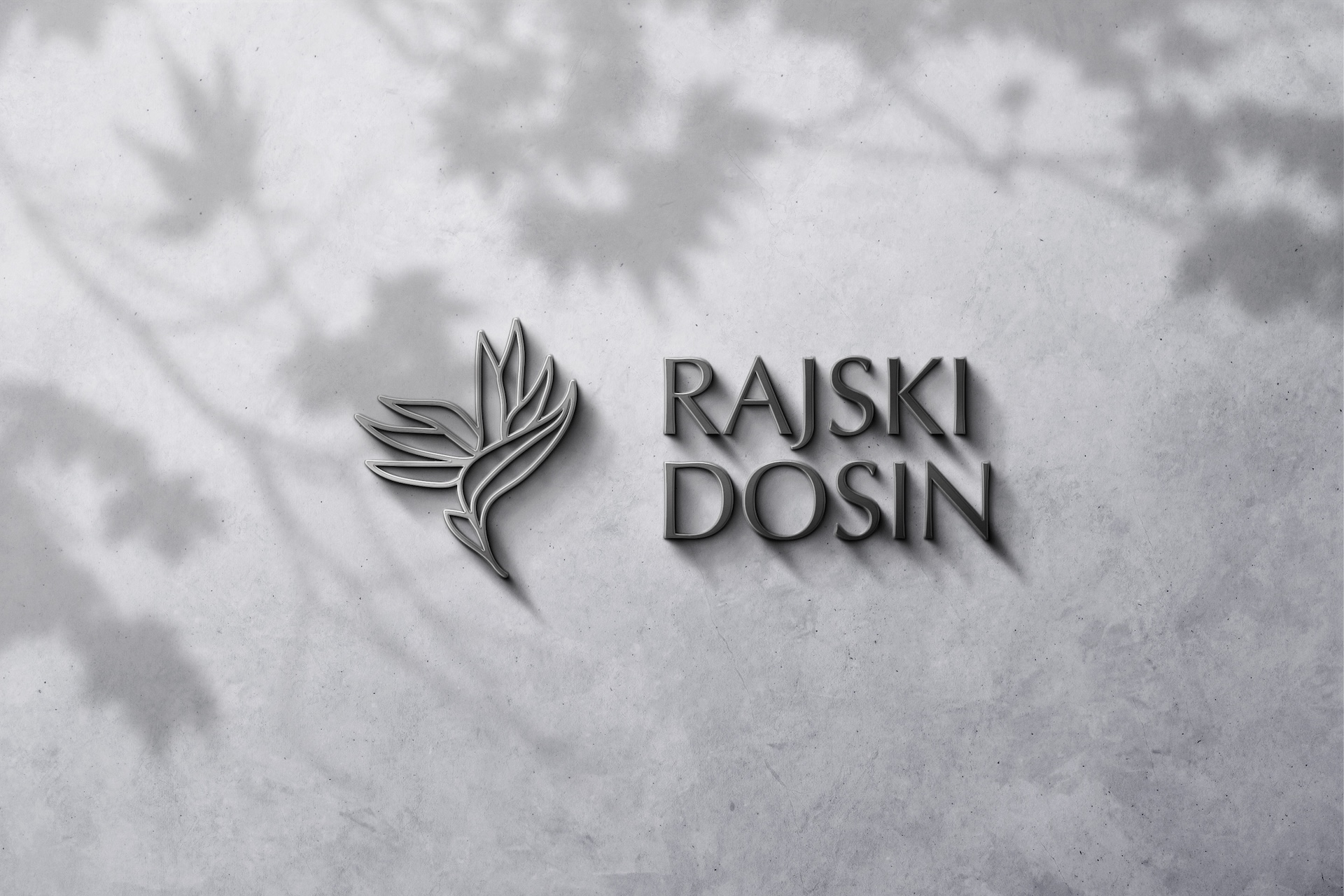 Logo Rajski Dosin litery 3D