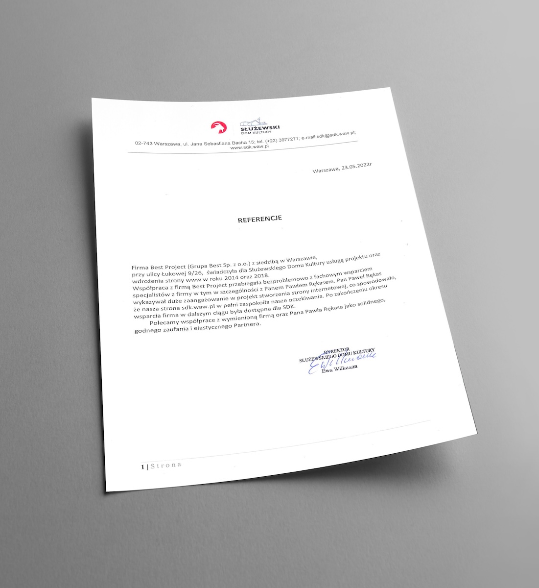 List referencyjny z SDK