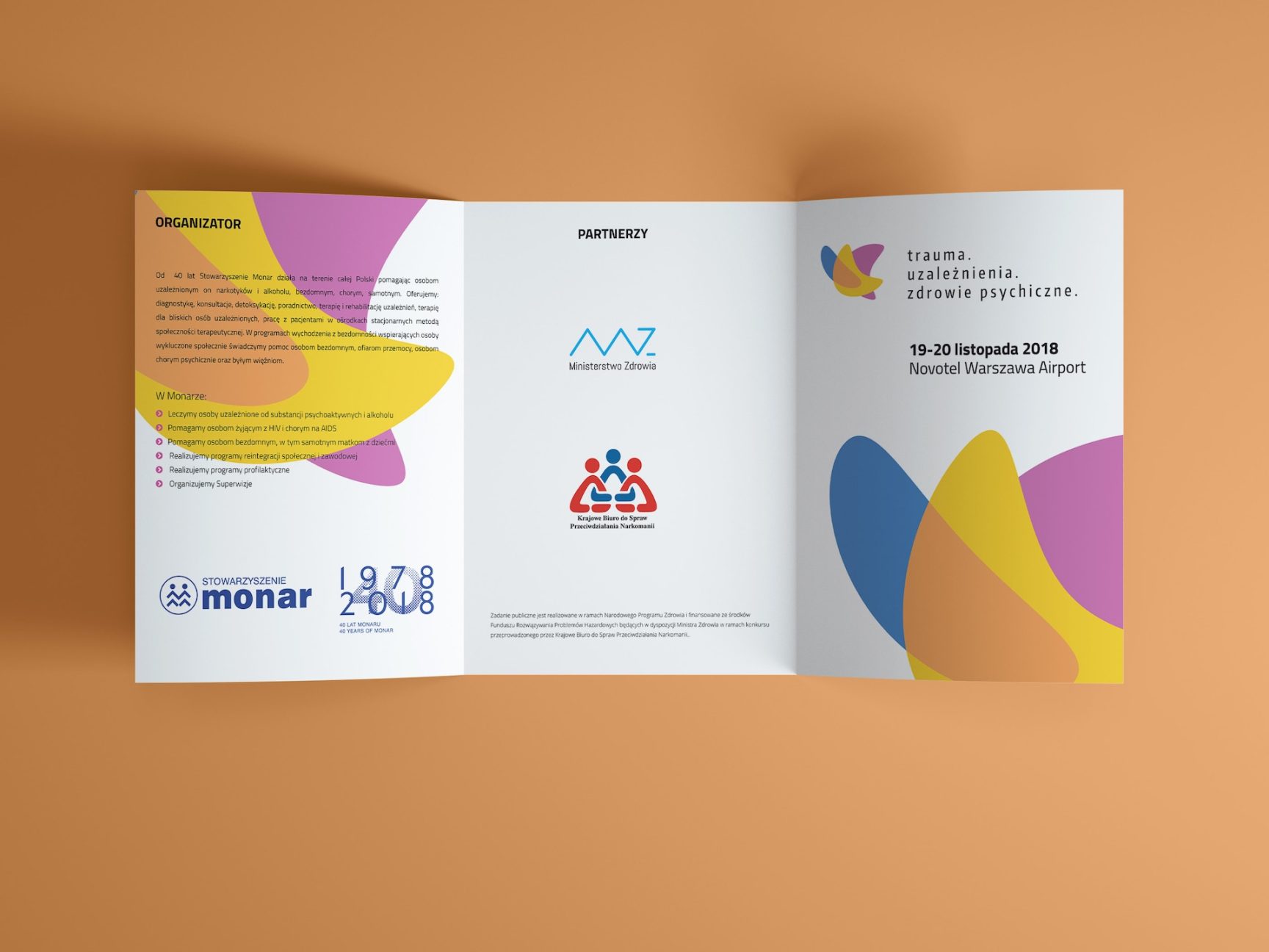 Projekt graficzny broszury informacyjnej na konferencję